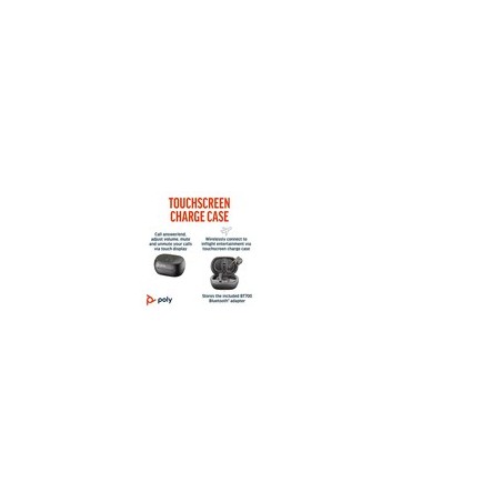 Poly Voyager Free 60 TWS Earbuds - Premium Sound, Wireless Freedom in Black